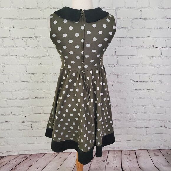 MODCLOTH Bea & Dot pin up flare polka dot dress XS - Picture 5 of 8